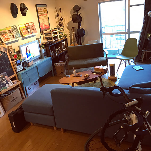 Lounge,一人暮らし,賃貸,niko and…　,DIY,IKEA Zukkyの部屋