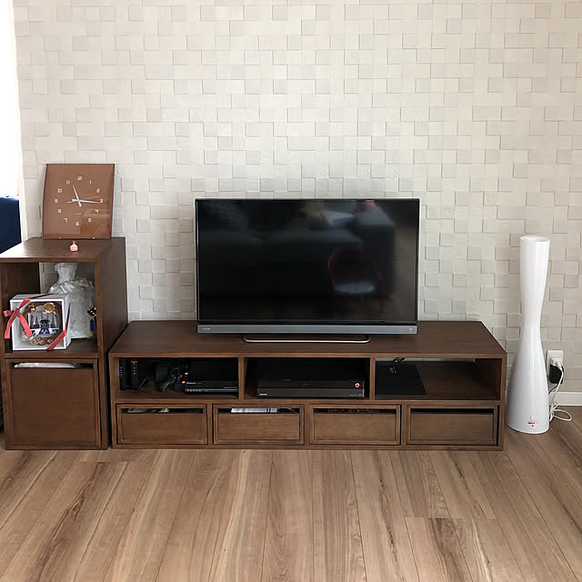 Lounge,Dフロア　チェリー,a-flat,テレビ台,リクシル,LIXIL,新築一戸建て,エコカラット,ペトラスクエア asasanの部屋