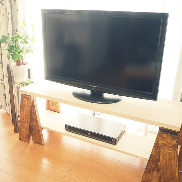 ブライワックス,ワトコオイル ホワイト,配線隠し,コード収納,テレビボード,テレビボードDIY,簡単DIY,初心者,簡単なDIY,DIY,YouTubeで紹介しています,男前インテリア,Lounge yudemaru__DIYの部屋