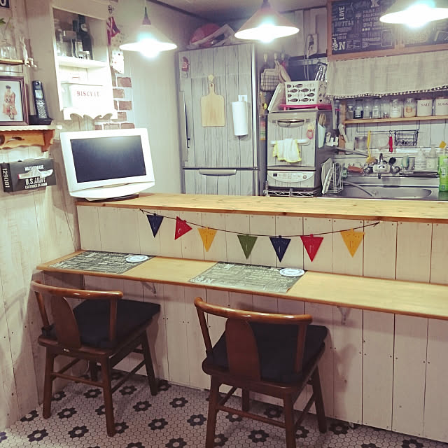 Kitchen,キッチンカウンターDIY,3段BOXリメイク♡,古民家diy,日本家屋,キッチンカウンター,DIY女子 hanayori-1215の部屋