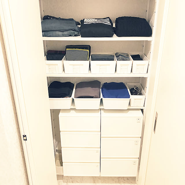 トリムバスケット,脱衣室の収納,衣類収納,ファボーレヌーヴォ,My Shelf kumiの部屋