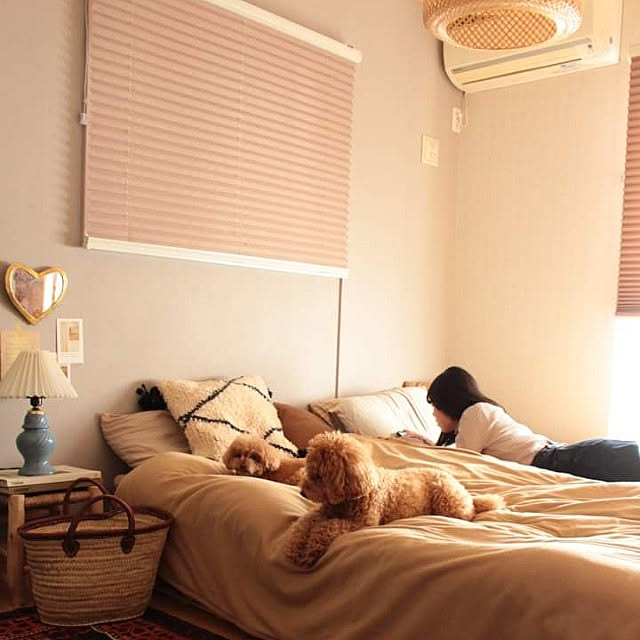 Bedroom,プリーツスクリーン,タチカワブラインド,ペルレ,電動ブラインド,スマートインテリアシェード,韓国インテリア,DIY,ig→888akk,北欧インテリア,ナチュラルインテリア,暮らし,ミックスインテリア,海外インテリアに憧れる,ペイント,いぬと暮らす aaakee888の部屋