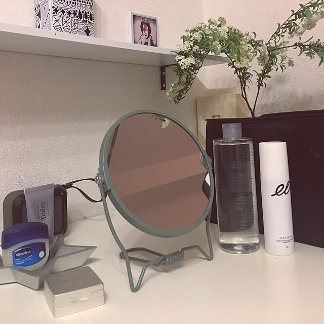 My Desk,IKEA,100均,DIY,一人暮らし,Francfranc,ニトリ,化粧台,モノトーン,ホワイトインテリア,デザイナー,ソストレーネグレーネ,賃貸でも諦めない！,10000人の暮らし,シロが好き CHAMIの部屋