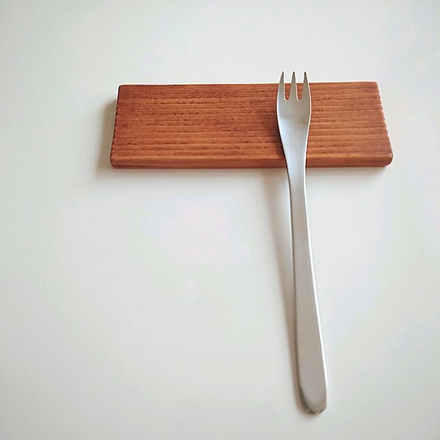 ヒメフォーク,柳宗理カトラリー,カトラリーレスト,カトラリー置き,廃品利用,カフェ風,廃品リメイク,かまぼこ板リメイク Mi-koの部屋