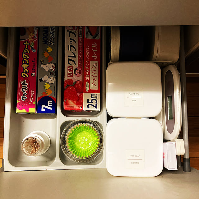Kitchen,ラップ収納,アルミホイル収納,アルミホイル,Moomin,ムーミン,パケ買い,弁当箱収納,弁当箱 Rの部屋