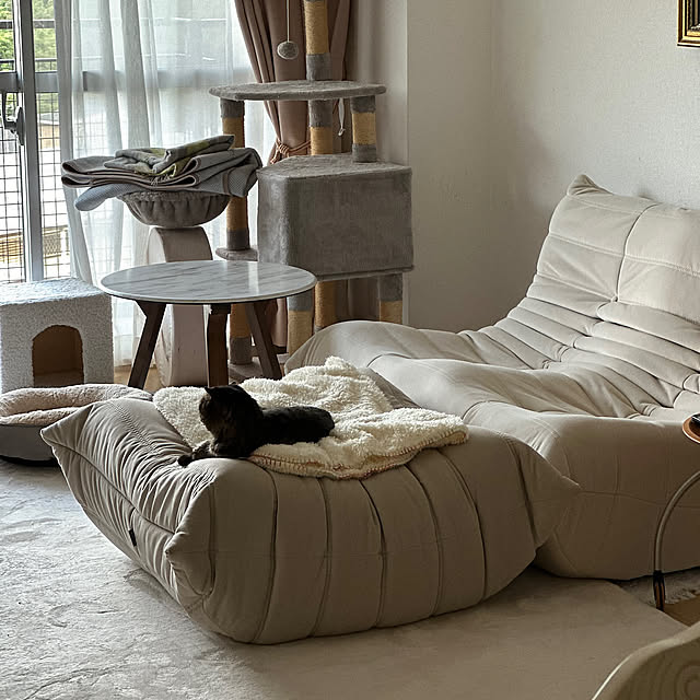 Lounge,雨の日を楽しむ暮らし,インテリア,一人暮らし,3LDK,すっきり暮らす,3LDK一人暮らし,ソファ,リーンロゼ,フランス家具,猫と暮らす家,ねこと暮らす,猫のいる暮らし,猫のいるインテリア,お気に入りに囲まれた暮らし,ロゼトーゴ,リビングダイニング21畳 nene6の部屋