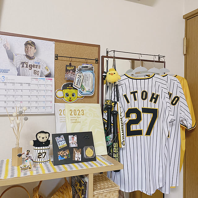 Bedroom,阪神ファン,伊藤将司選手,阪神タイガース,推しのいる幸せ,推しのいる生活,暮らしを楽しむ yukaの部屋