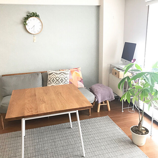 テーブル,IDEE テーブル,リビング,観葉植物,ACTUS(アクタス),一人暮らし grey_sakuraの部屋