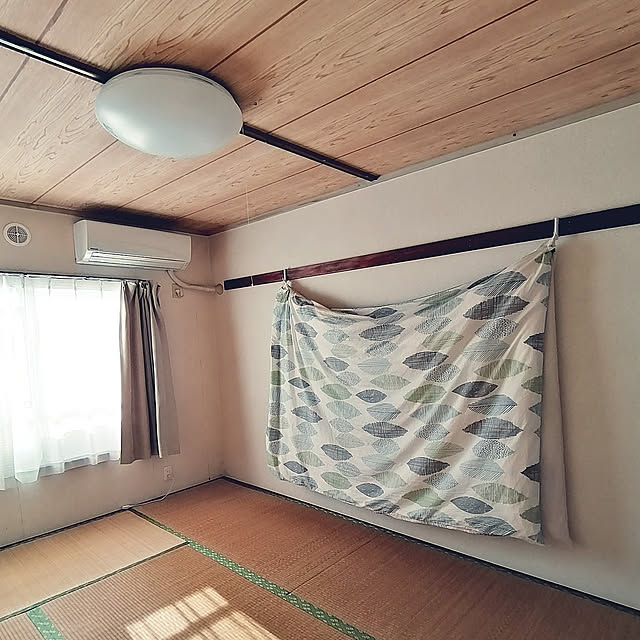 Bedroom,団地,築40年以上,寝室,和室,ニトリ,布団,かもいフック sasaの部屋