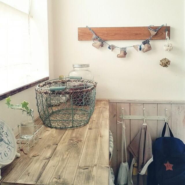 Bathroom,雑貨,腰壁,置いただけ,SPF材,DIY kokkomachaの部屋