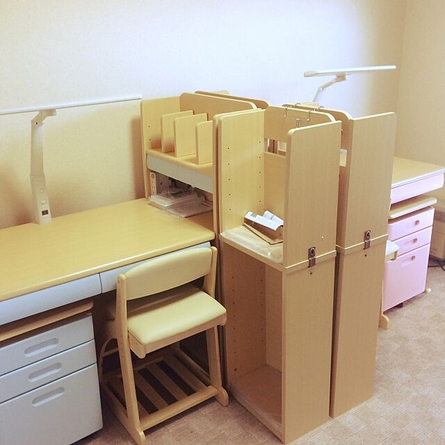 My Desk,お揃いシリーズ,学習机,ニトリ,障子やぶれてる visiblehands4580の部屋