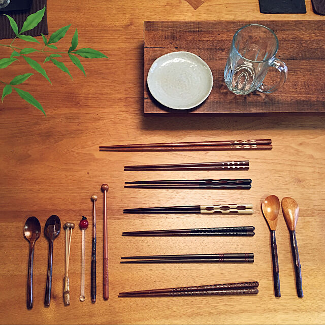 My Shelf,ナチュラルキッチンの雑貨,100均,菜箸,小皿,マドラー,木のスプーン,お箸 kaikochanの部屋