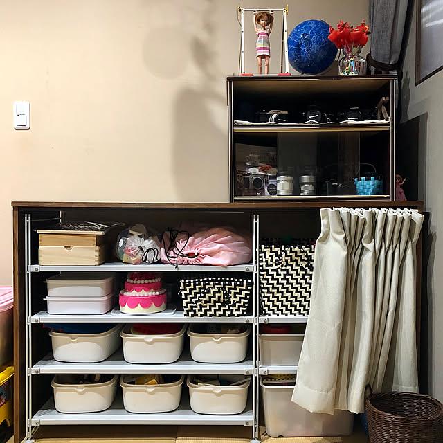 IKEA,ニトリ,子ども部屋収納,スチールユニットシェルフ,こどもと暮らす,古いものが好き,無印良品,レトロ,ダイソー,My Shelf mutsuの部屋