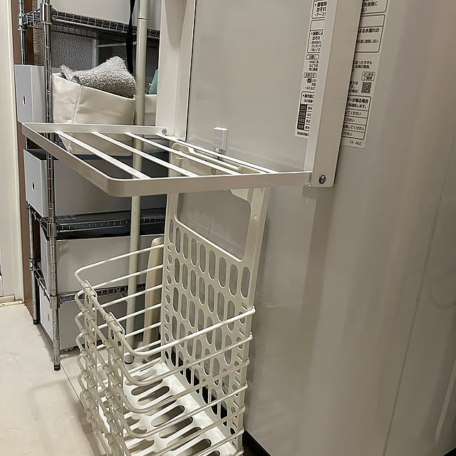 Bathroom,洗濯機まわりの収納,100均 ykykrkykの部屋