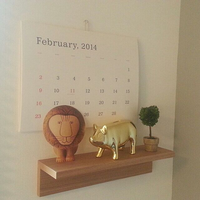 My Shelf,雑貨,風水,金のブタ,IDEEカレンダー manabuの部屋