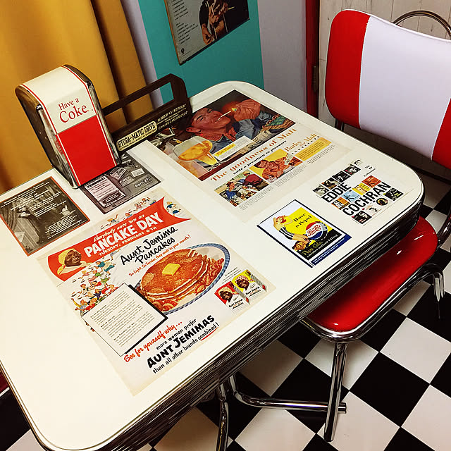 アメリカンダイナー風,50's,ロックンロール,50'sアメリカン,レトロ,BLUES,My Desk hidekiの部屋