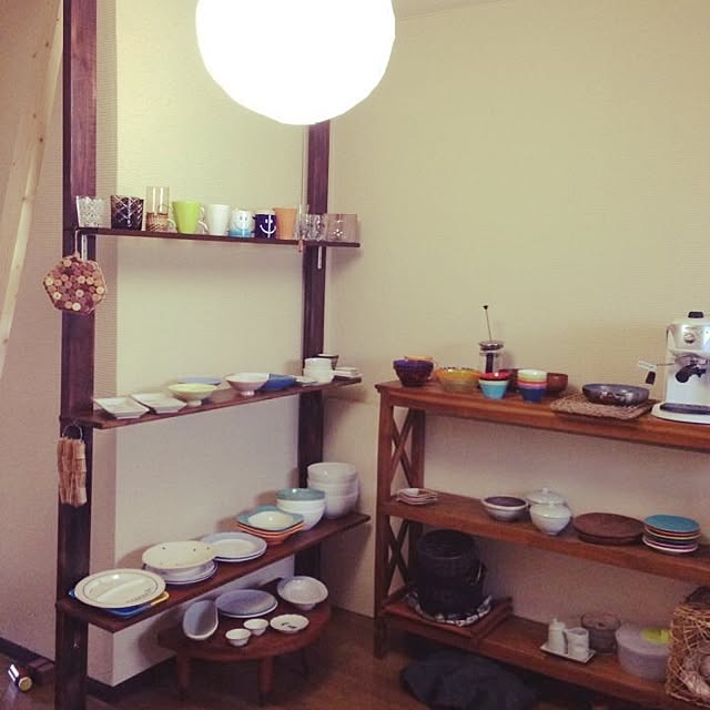 My Shelf,食器棚DIY,DIY,ディアウォール DIY,ディアウォール,ディアウォール棚 yuki_の部屋