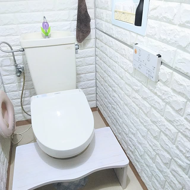 トイレトレーニング,子どもと暮らす,トイレ踏み台,Grande,中古住宅,5人家族,狭くてもあきらめない,ずぼらでもすっきり暮らしたい,roomclip初心者,ずぼら主婦,モニター当選ありがとうございます,シンプルが好き,シンプルインテリア,モニター,Bathroom chamimiの部屋