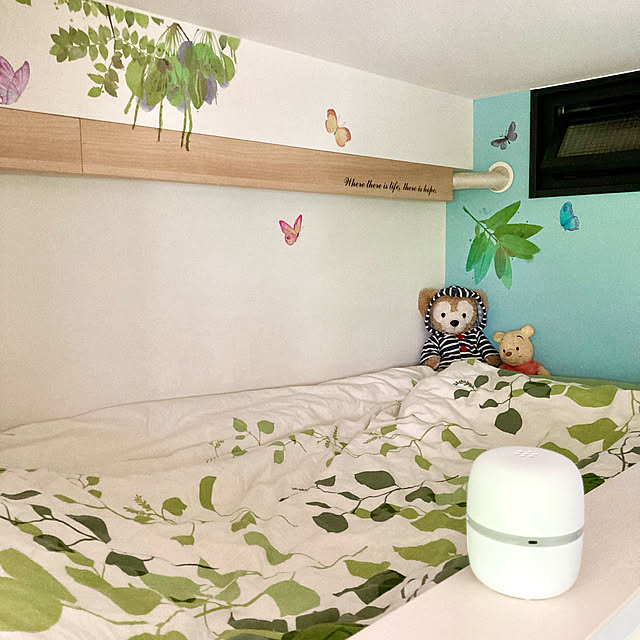 ぬいぐるみ,娘部屋,ロフト,マモルーム,快適な暮らし,虫対策,アース製薬,ダニ対策,室内窓,Bedroom kan2の部屋