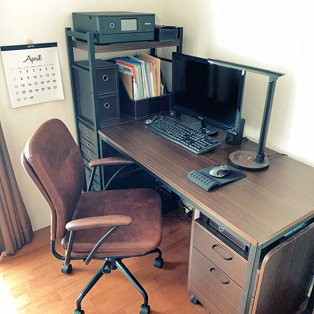 ニトリ,My Desk,PCデスク周り,PCスペース,主人のデスク,ほぼ全部ニトリさん cloversの部屋