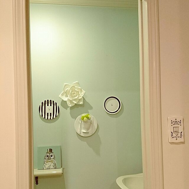 Bathroom,ダイソー,紙皿 banma1223の部屋