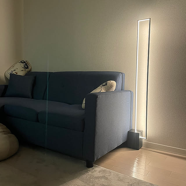 Lounge,フロアライト,ソファ,ニトリのソファー omaesanの部屋