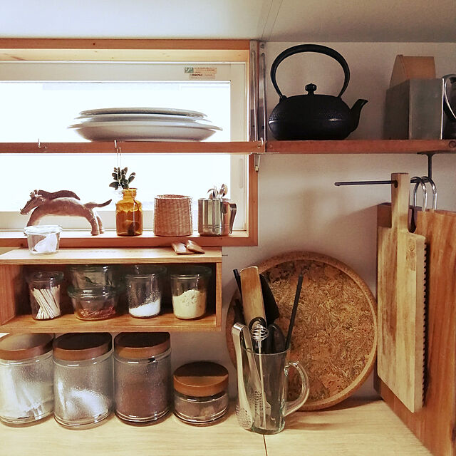 My Shelf,キッチン,WECK,DIY,ワインの木箱,南部鉄器 pompoco11の部屋