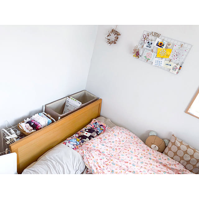 女の子のママ,赤ちゃんのいる暮らし,子供部屋,ニトリ購入品,ニトリ,絵本収納,絵本,書斎,いいねありがとうございます,フォロワーさんありがとうございます,IKEAのワゴン,Bedroom kaの部屋