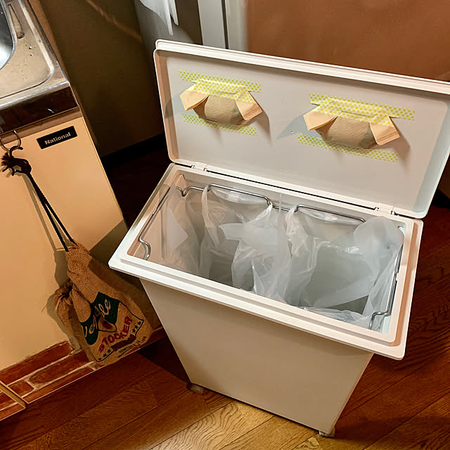珈琲カス,コバエ対策,ゴミ箱,におい対策,2人暮らし,IG⇨yasuyo66,Kitchen yasuyo66の部屋