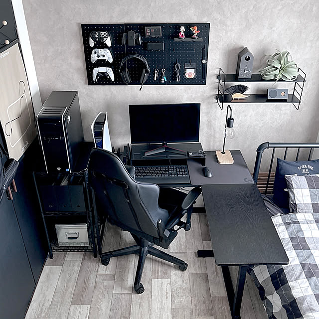 ゲーム部屋,男の子の部屋,男子部屋,息子部屋,賃貸でも楽しく♪,暮らしを楽しむ,子どもと暮らす,こどもと暮らす。,男の子と暮らす。,賃貸インテリア,ゲーミングチェア,ゲーミングPC,高校生男子の部屋,ゲーミング環境,ゲーミング部屋,高校生男子のいる生活,ゲーミングpcがある生活,Bedroom,子供部屋 atkの部屋
