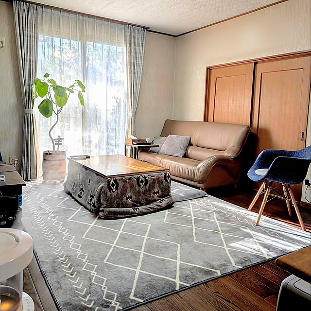 Lounge,おうちをキレイに保つ習慣,仮住まい生活,仮住まい,見てくれてありがとう♡,仮住まい中,仮住まい記録,観葉植物の影 naoporonの部屋