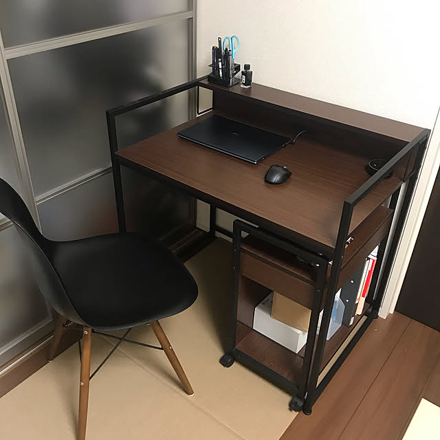 ワークデスク,デスク周り,パソコンデスク,デスク,イームズチェア,Re:CENO,My Desk cos1sh02の部屋