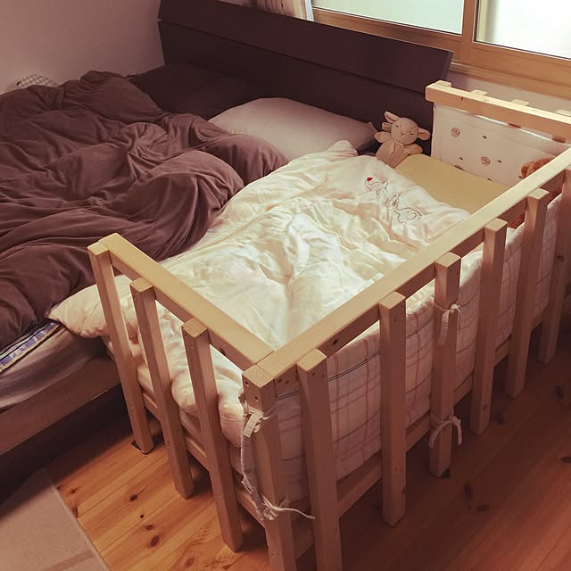 Bedroom,ベビーベッド,ハンドメイド,手作り,廃材 t.i_h.k_nishi1219の部屋