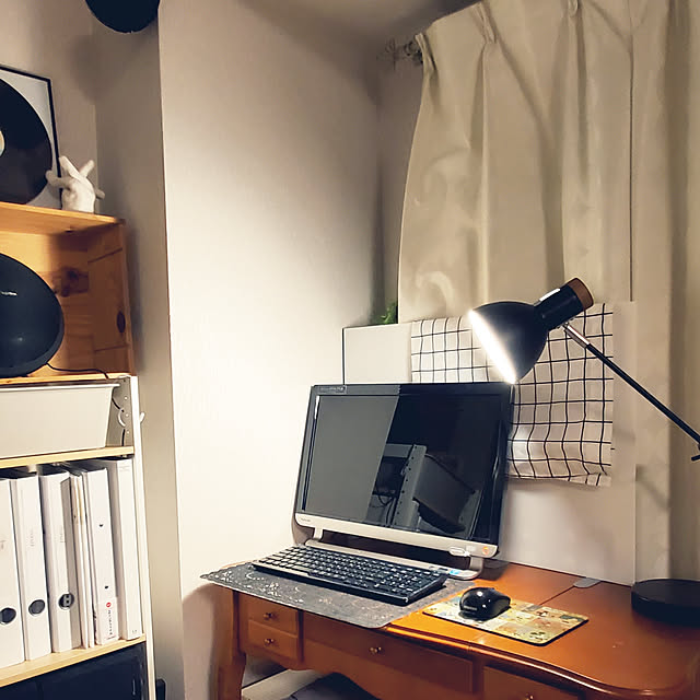 My Desk,のんびり暮らす,白くしたい,白化計画中,ずぼら,受験生のいる暮らし,リサイクルショップ,ニトリ,シンプル akimameの部屋