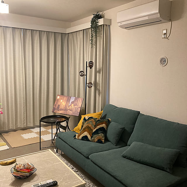Lounge,ナチュラル,IKEA,雑貨,100均,北欧,ニトリ,セリア,3COINS,観葉植物,フェイクグリーン,ソファ akaの部屋