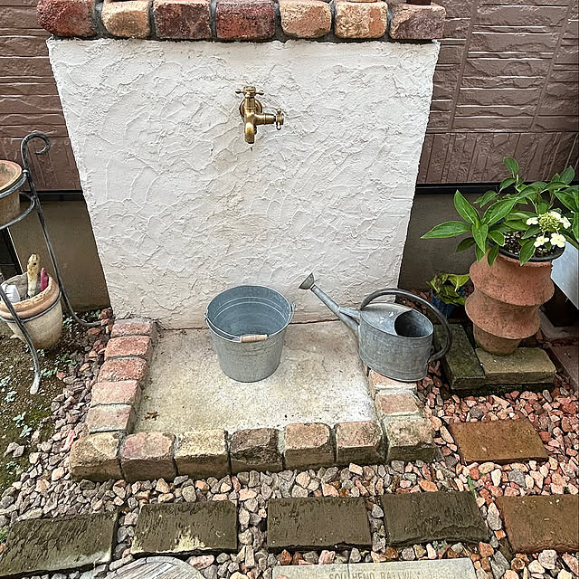 Entrance,立水栓DIY,庭,DIY masaの部屋
