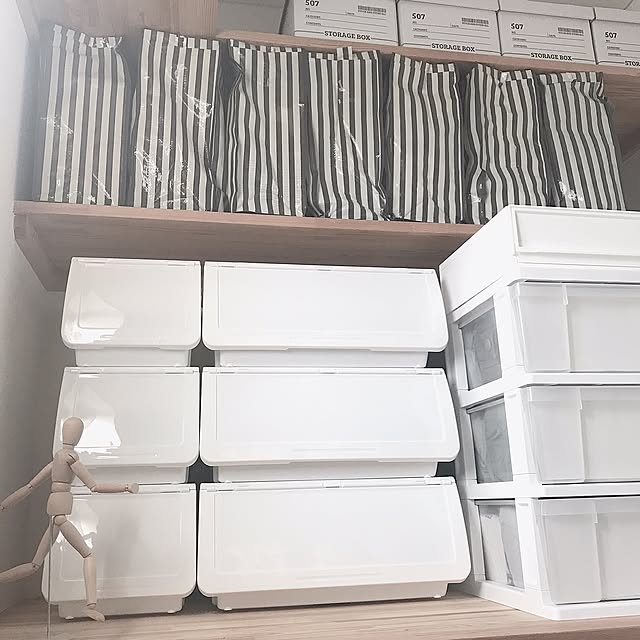 引き出し収納,ニトリ,収納ボックス,収納ケース,収納,100均,ダイソー,ビニールバッグ,白化,チェスト,クローゼット,クローゼット収納,ウォークインクローゼット,ウォークインクローゼット収納,igと同じ,注文住宅,My Shelf ji_hainの部屋