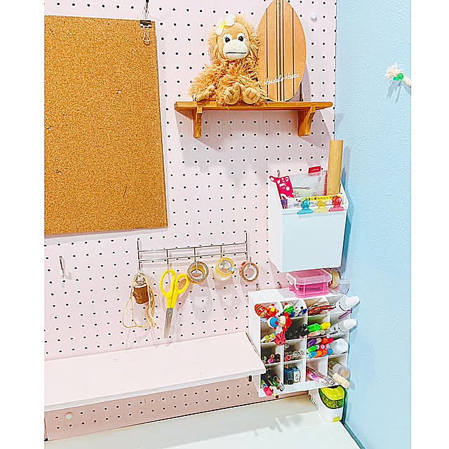 小学生ママ,小学生女の子の部屋,子供部屋,２児の母,勉強机DIY,ホムセン,100均,これDIYしたよ,こどもと暮らす。,DIY女子部,セリア,木が好き,フォロー&いいね ありがとうございます♡,スッキリ収納,女の子の部屋,掃除しやすく,seria,有効ボードDIY,DIY女子,My Desk Juriの部屋