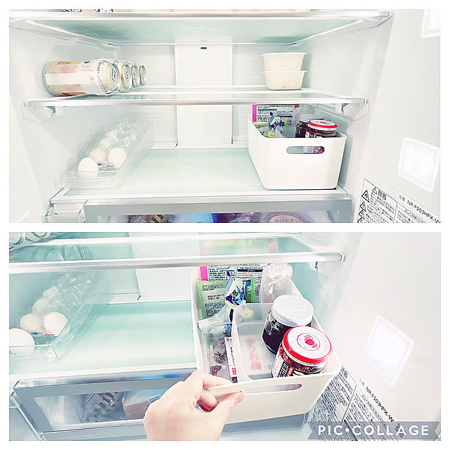 電気代節約,食材は使い切る,見やすく取り出しやすく,冷蔵庫収納,冷蔵庫,スリム化,家事時短,RCの出会いに感謝♡,ホワイトが好き,家事ラク,いいね！ありがとうございます◡̈♥︎,フォローすごく嬉しいです♡,時短収納,こどものいる暮らし,Kitchen Amelieの部屋