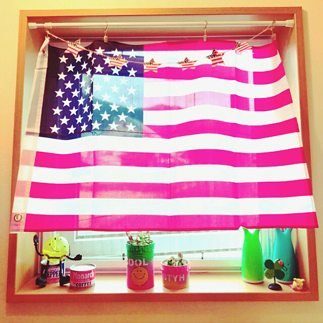 セリア,アメリカン,ポップ,星条旗柄,Kitchen yukiの部屋