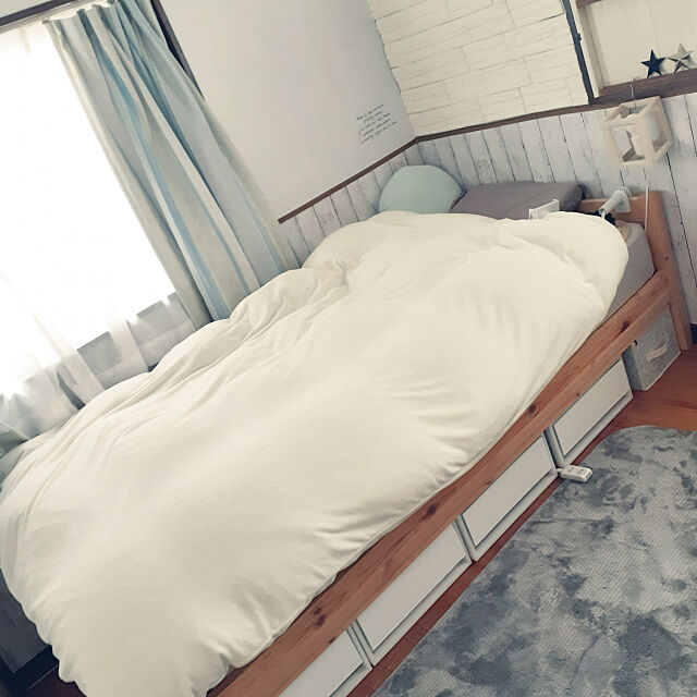 Bedroom,ニトリの布団カバー dolphin24の部屋
