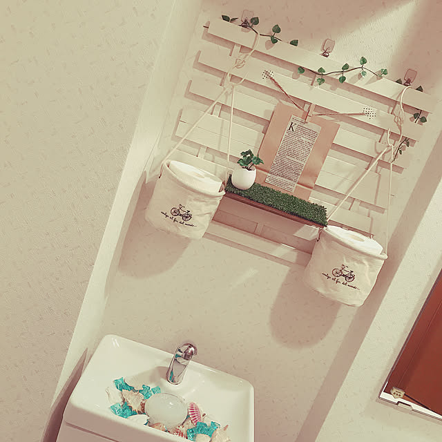 Bathroom,トイレの壁,トイレットペーパーホルダー,100均,トイレ,すのこリメイク nanaの部屋