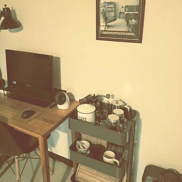 My Shelf,独り暮らし,メンズ部屋,カフェコーナー,IKEA annyoshの部屋