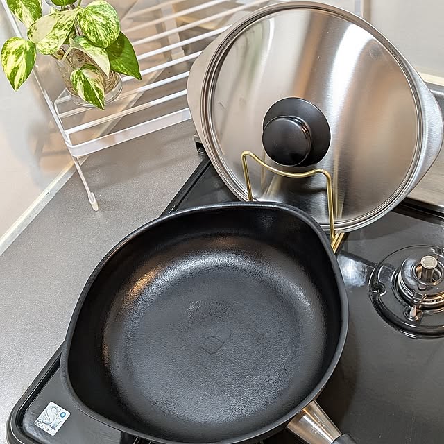 Kitchen,楽天で買ったもの,1LDK,ナチュラルインテリア,賃貸インテリア,買ってよかったもの,スッキリ暮らす,鉄フライパン,柳宗理フライパン kumiの部屋