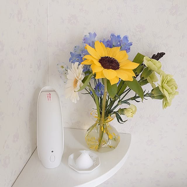 Bathroom,自動でシュパット,風水好き,花のある暮らし,切り花,トイレに花,盛り塩してます,トイレにグリーン,いいね！ありがとうございます♪,見てくださってありがとうございます,サミット,サミットの花 merirynの部屋