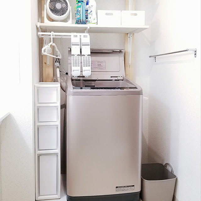 Bathroom,デッドスペース,水回りの収納,賃貸マンション,隙間収納,すっきりとした暮らし,洗面所 収納,ストック収納,日々の暮らし,賃貸でも諦めない！,賃貸でも楽しく♪,水回り,収納 oomiの部屋