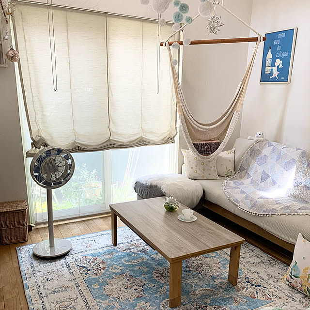 ニトリの冷感ソファカバー,Nクール,ミントティー,コアンダエア,扇風機,心地よい暮らし,Lounge iwakoの部屋
