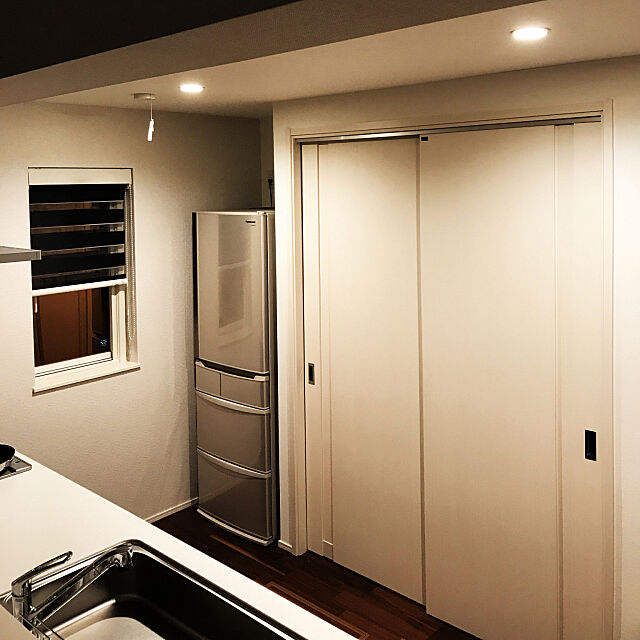 Kitchen,冷蔵庫,収納,6畳 Mi_Yuの部屋
