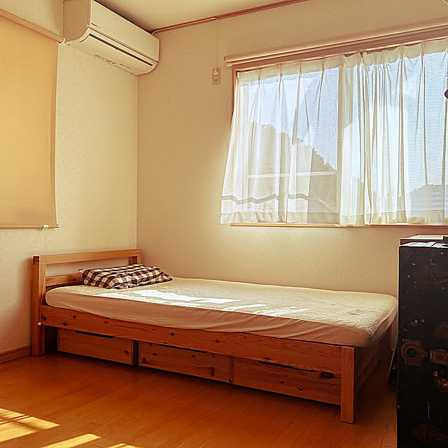 Bedroom,無印良品ベッド haruの部屋