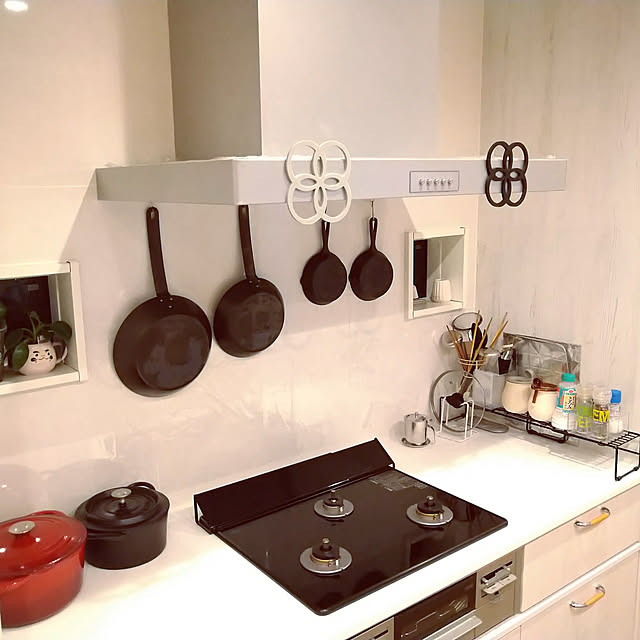 Kitchen,キッチン収納,hinokiya,100均,無印良品,フライパン,キッチン,鍋敷き shizakura_の部屋